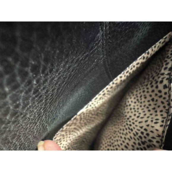 Seven Days Black Vegan Double Handles Tote Bag Womens - Picture 6 of 7